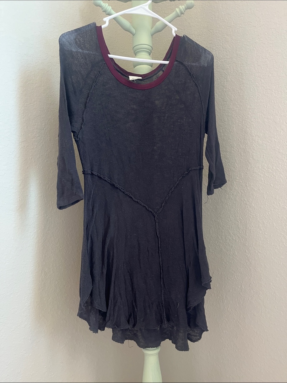Free People Intimately Top in Plum and Charcoal